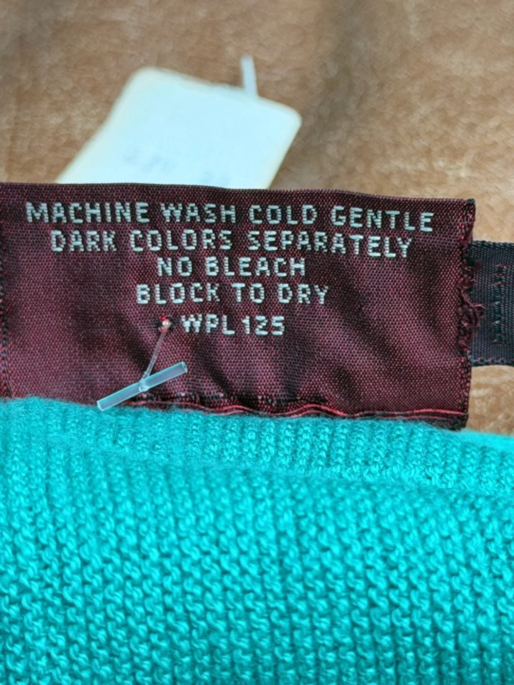 Vintage Chaps Ralph Lauren Sweater Size L 80s Green Cotton Cardigan Made USA NWT